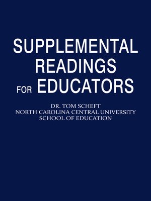 cover image of Supplemental Readings for Educators